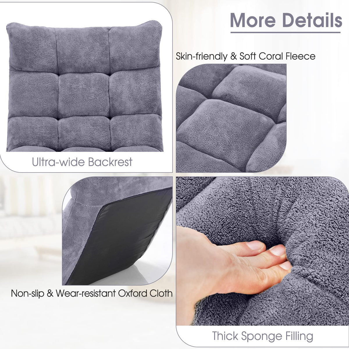 Giantex flat-position chair stores easily when not in use.