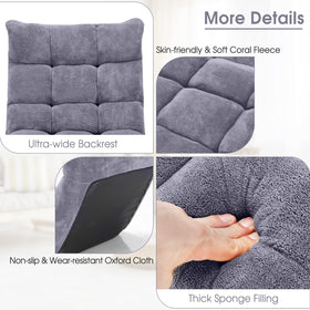 Giantex flat-position chair stores easily when not in use.