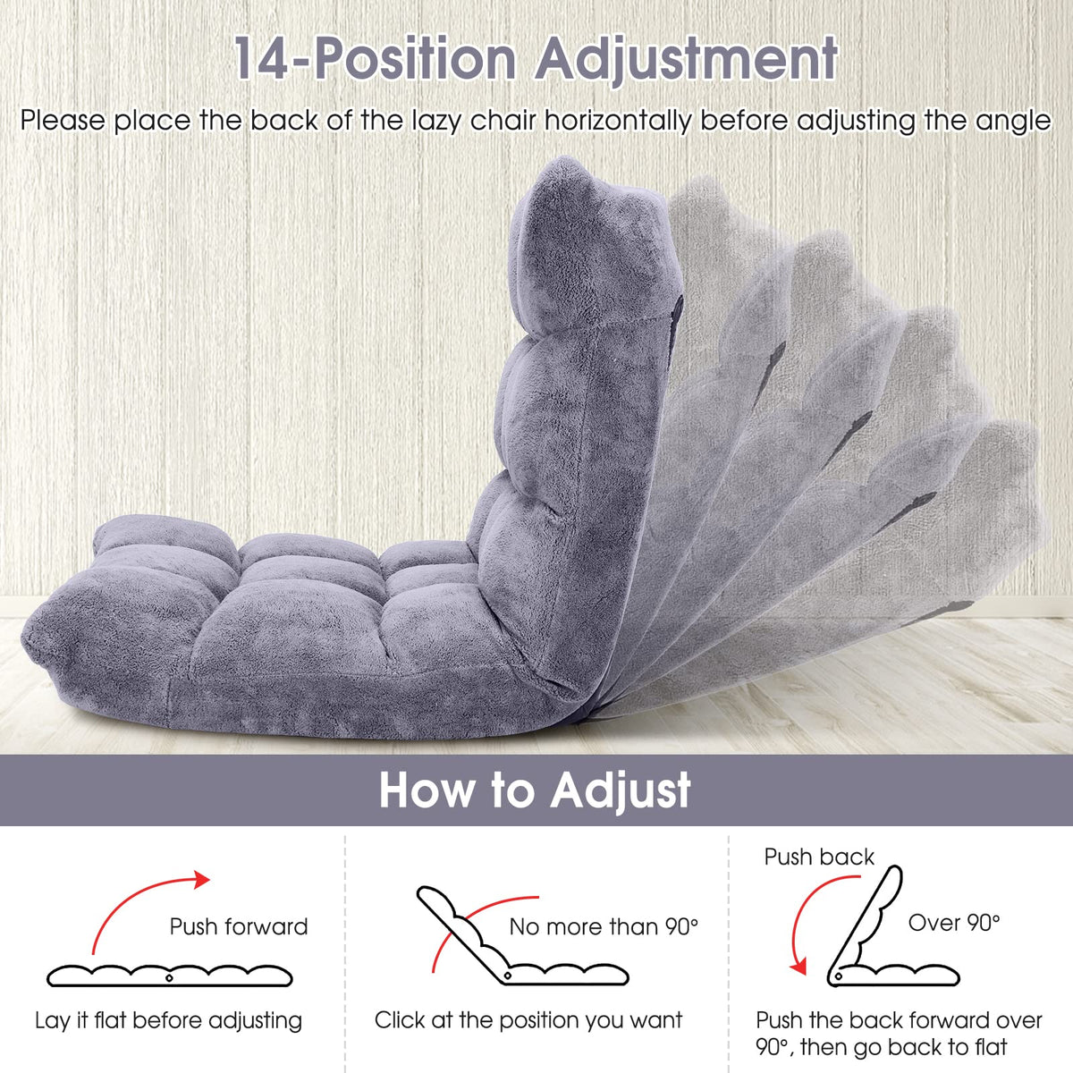 Giantex padded sleeper bed chair provides soft support while resting.