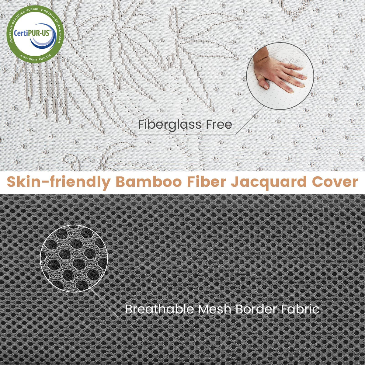 Giantex mesh border promotes airflow for comfortable nights.