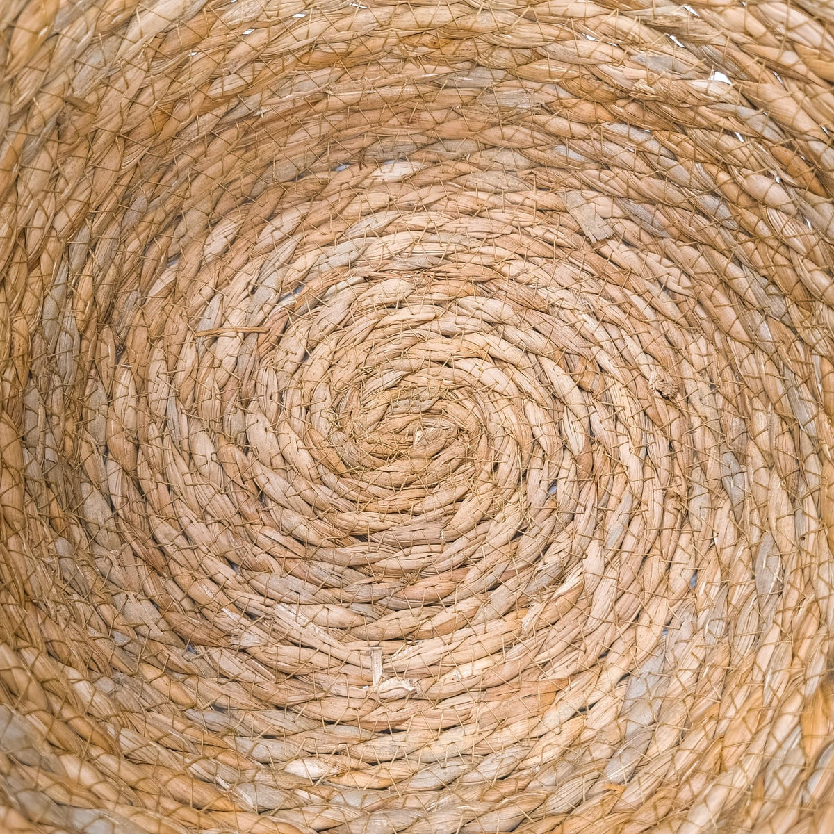 GIB decorative seagrass basket adds natural texture to nursery or bedroom.