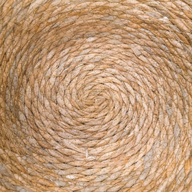 GIB decorative seagrass basket adds natural texture to nursery or bedroom.