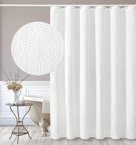 Gibelle extralong shower curtain 72x84 adds height and a crisp look for tall bathrooms.