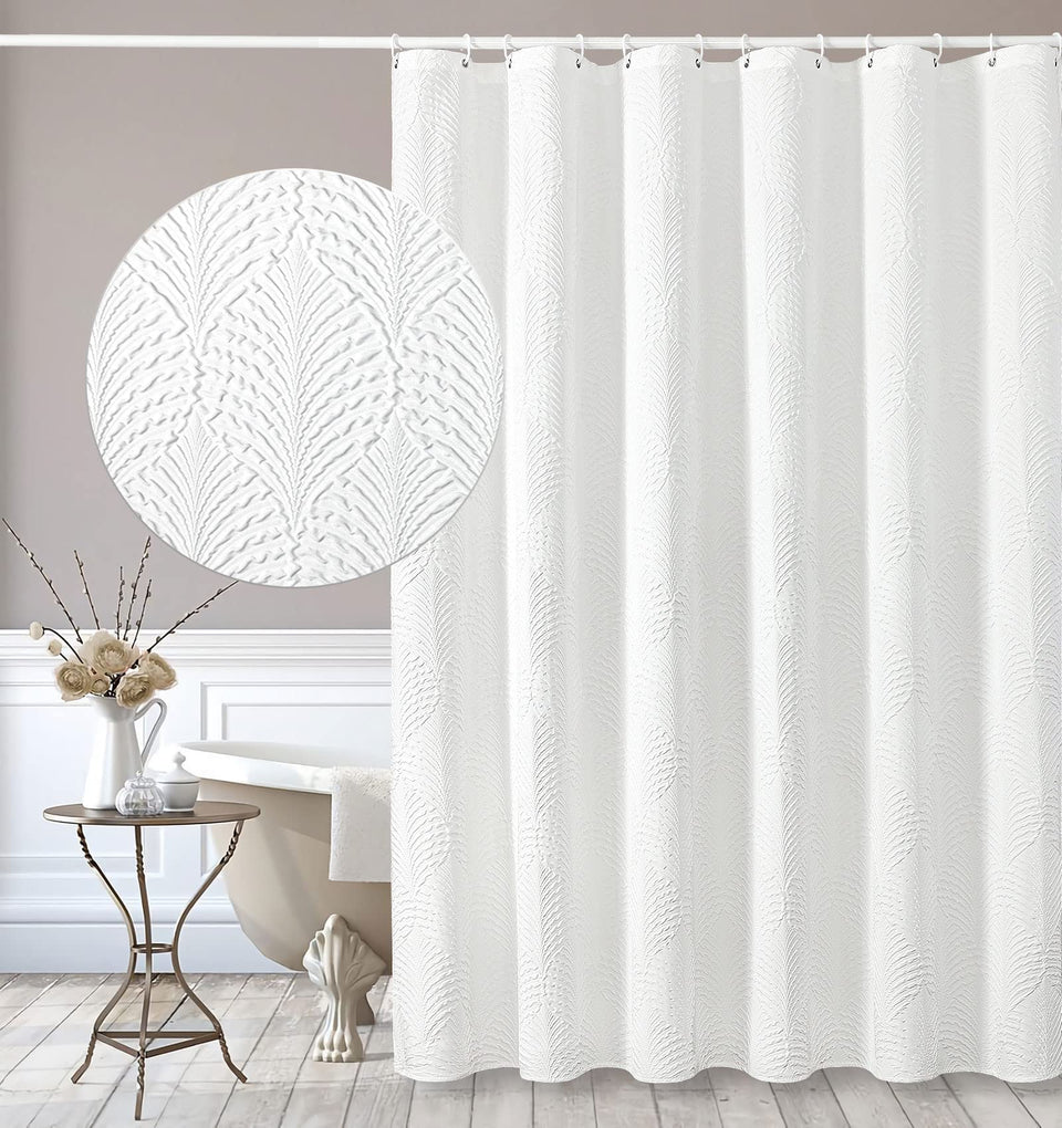 Gibelle extralong shower curtain 72x84 adds height and a crisp look for tall bathrooms.