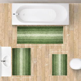 Gibelle 2-piece rug set offers versatile use in bath spaces