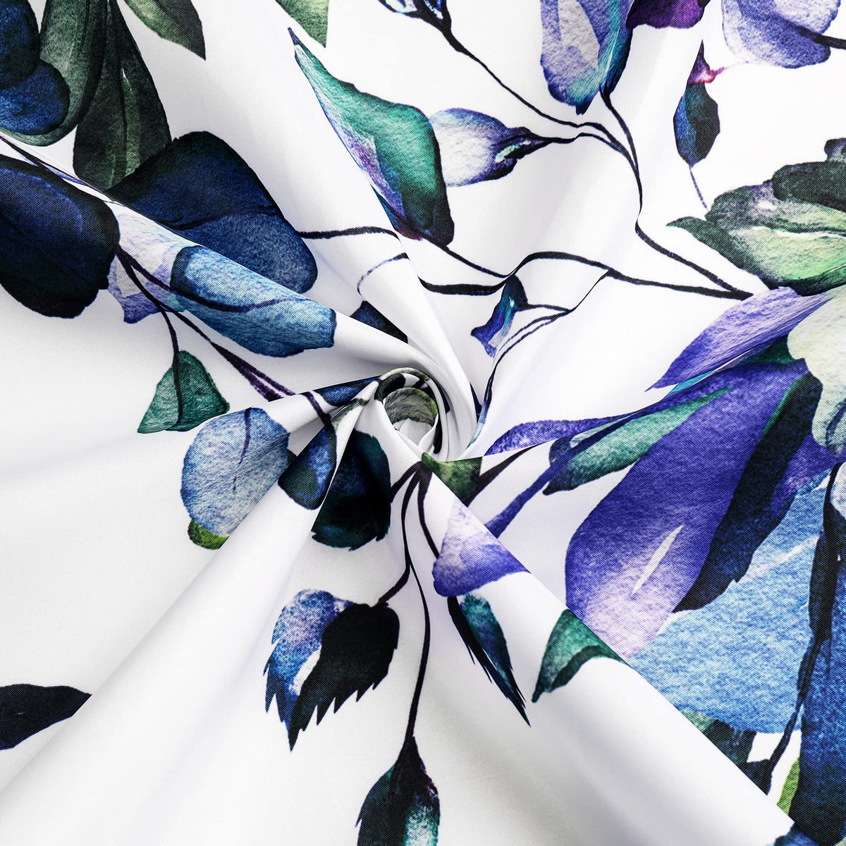 Gibelle Spring Floral Shower Curtain made of washable polyester, waterproof and durable.