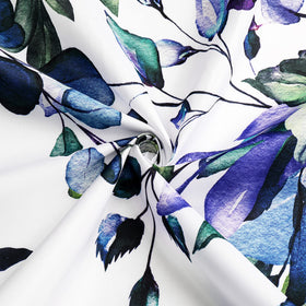 Gibelle Spring Floral Shower Curtain made of washable polyester, waterproof and durable.