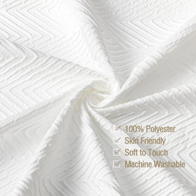 Gibelle curtain provides privacy with a durable double-layer finish