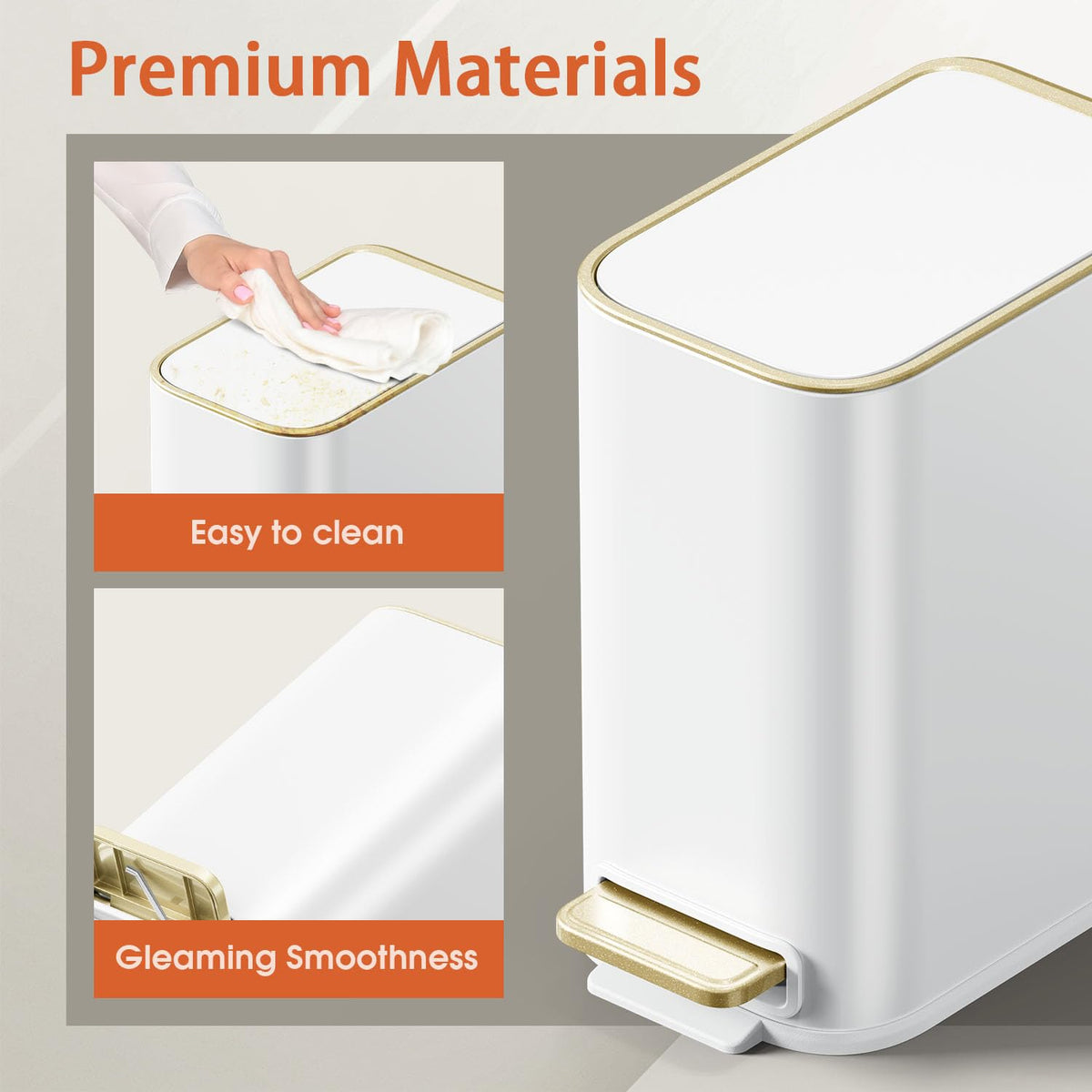 GibHerz removable inner bucket allows easy disposal and cleaning.