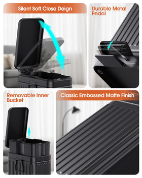 GibHerz outdoor bin with rust-resistant finish stands up to weather.