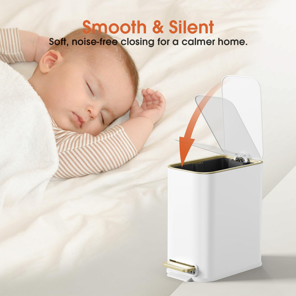 GibHerz odor-sealing lid helps keep rooms fresh.