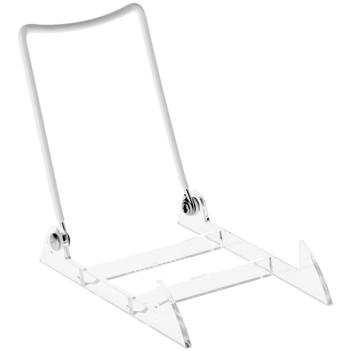 GIBSON HOLDERS 3PL adjustable white wire easel for dynamic photo displays.