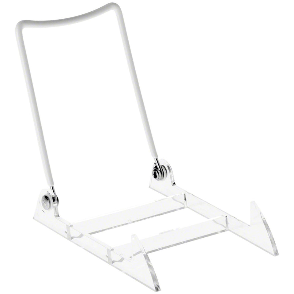GIBSON HOLDERS 3PL adjustable white wire easel for dynamic photo displays.