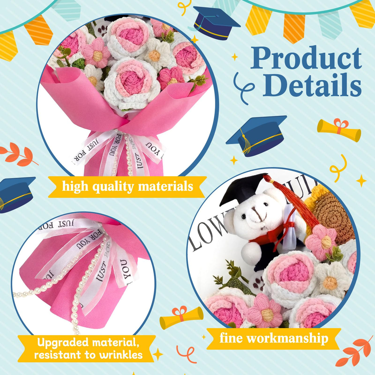 Giegxin all-in-one graduation set, reduces shopping stress and preserves memories.