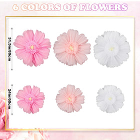 Giegxin large pink 24 inch paper flower for DIY centerpiece