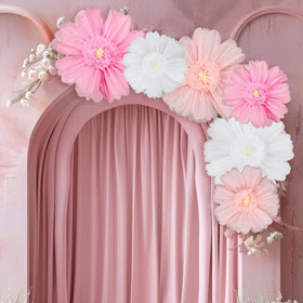 Giegxin giant pink 31.5 inch paper flower as a bold wall centerpiece