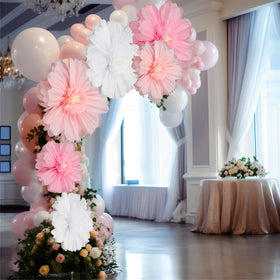 Giegxin giant white 31.5 inch paper flower for elegant decor