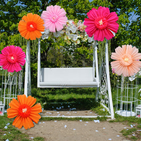 Giegxin peach pink large paper flower, 60 cm, versatile indoor display