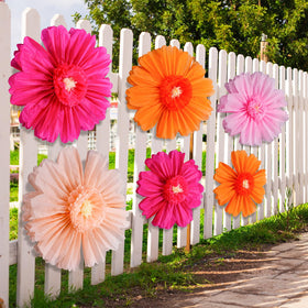 Giegxin peach pink giant paper flower, 80 cm, soft backdrop color