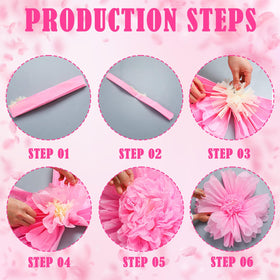 Giegxin tangerine giant paper flower, 80 cm, vibrant warmth for parties