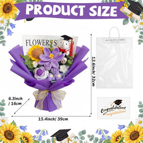 Giegxin greeting card and gift bag included with bouquet