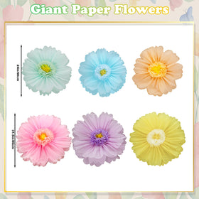 Giegxin pastel giant paper flower yellow brightens wedding or party decor.