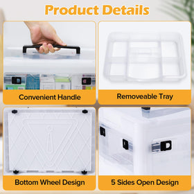 Gifhomfix collapsible medical box stacks neatly when not in use.