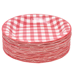 Gift Boutique gingham napkins unfolded for clean serving and coordinated decor.