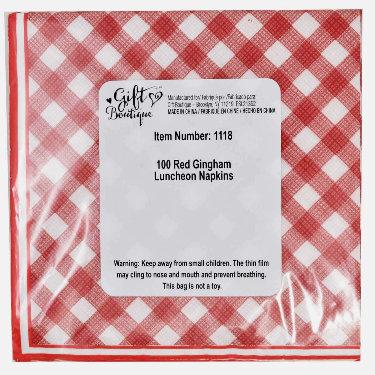 Gift Boutique party-ready gingham set at an outdoor birthday celebration.