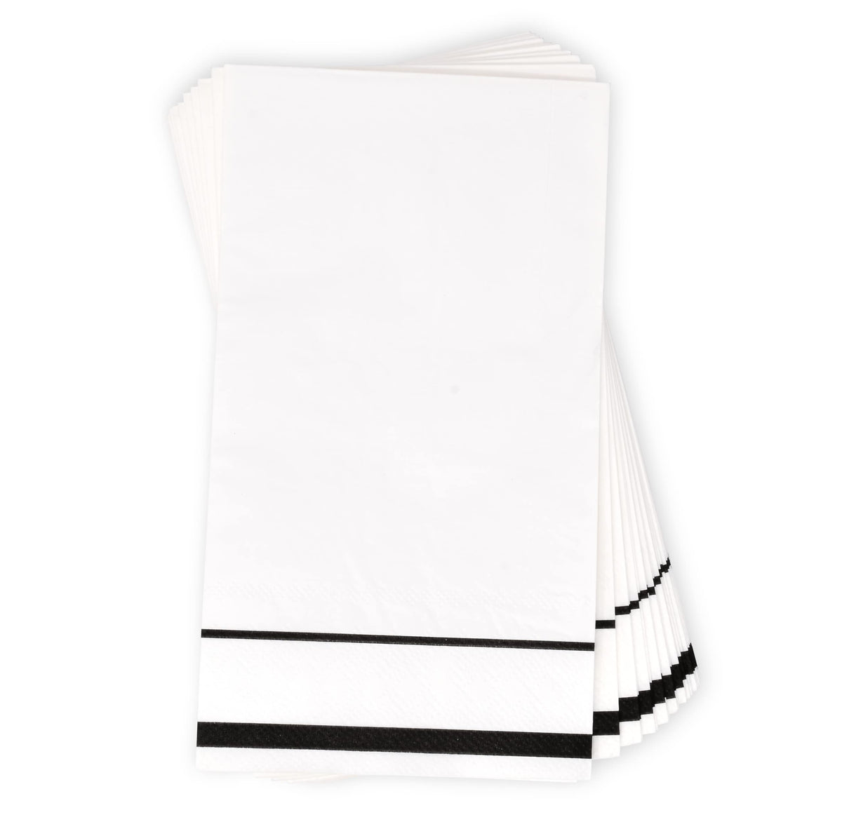 Gift Boutique wedding party napkins with black-white design