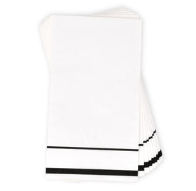 Gift Boutique wedding party napkins with black-white design