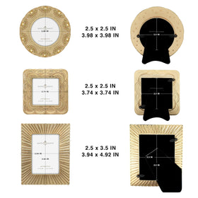 GIFTY GIFTY Classic Gold Square Mini Frame complements modern interiors