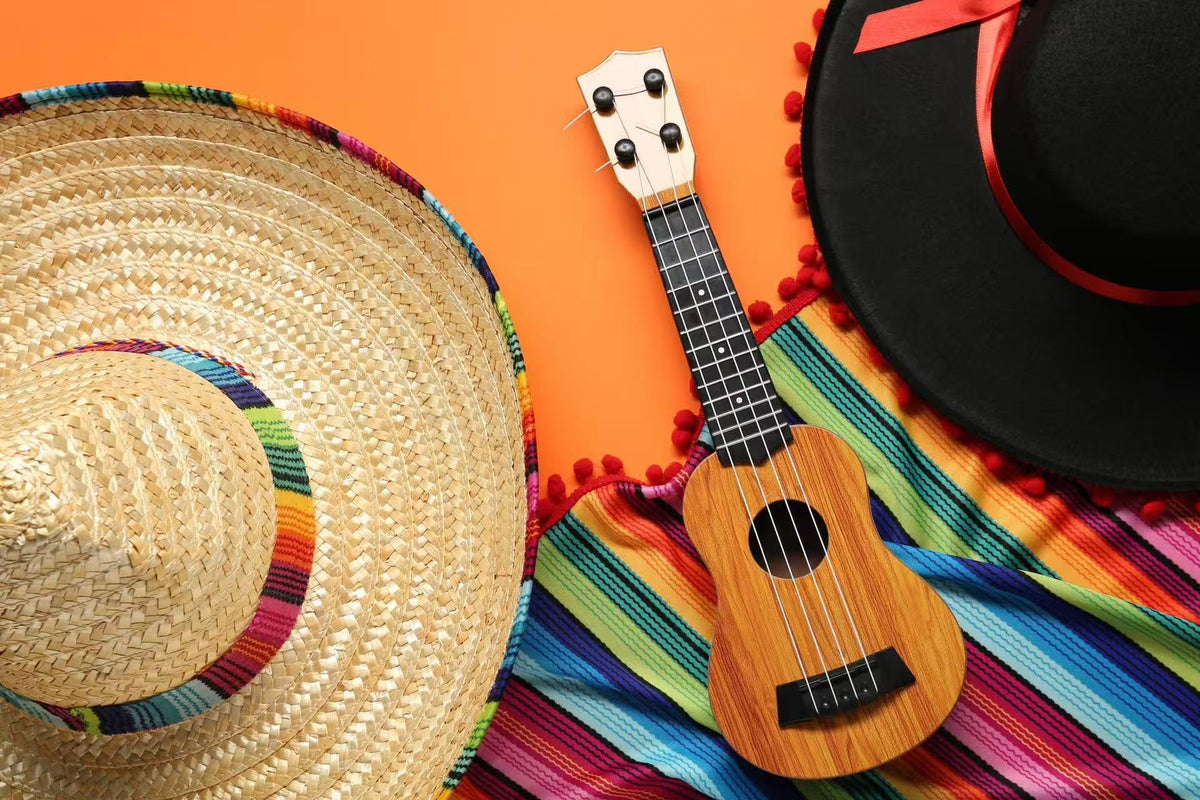 GiftExpress adjustable chin strap keeps sombrero secure during celebrations.