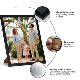 Giftgarden 8x10 frame ships with protective film on each frame.