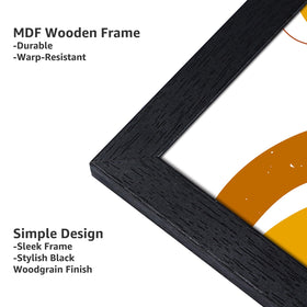 Giftgarden classic black frame complements any décor style.