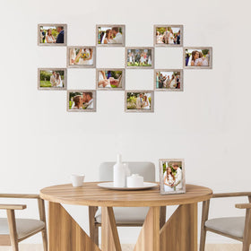 Giftgarden distressed beige frame close-up texture adds visual depth to prints