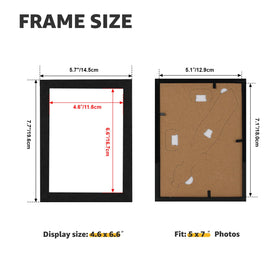 Giftgarden engineered wood frame with woodgrain texture adds warmth