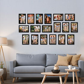 Giftgarden plexiglass front 4x6 frame protects photos with crystal clarity.