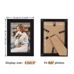 Giftgarden frame with clear plexiglass front protects photos