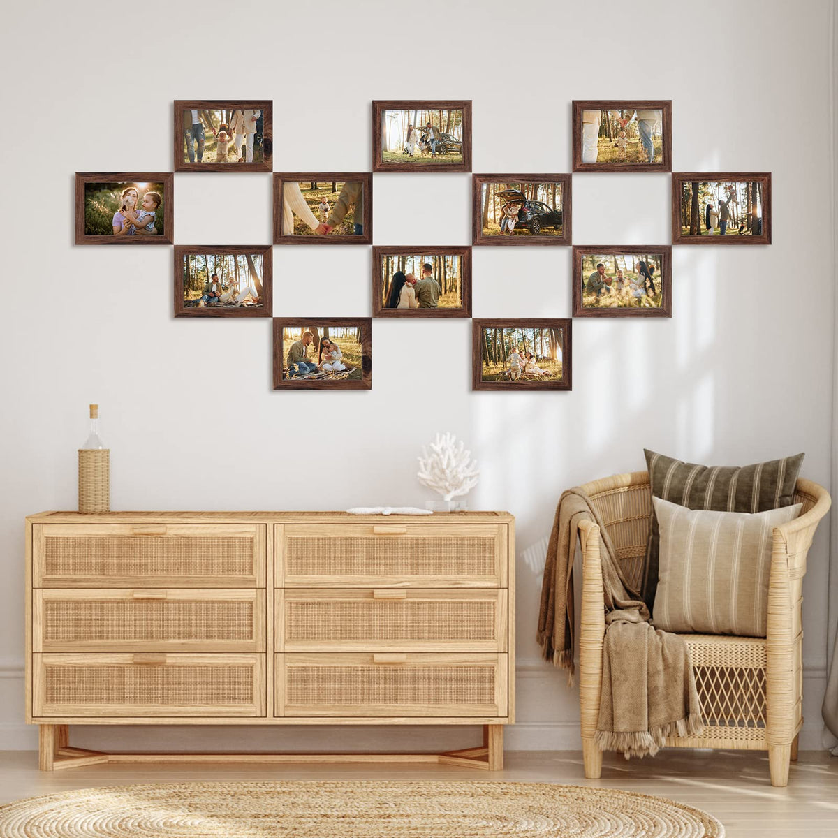 Giftgarden rustic wood 4x6 frame adds warm charm to any room
