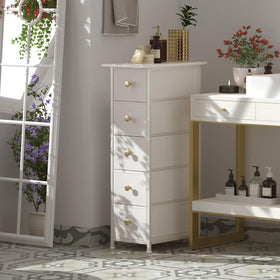 GiftGo sturdy iron-frame dresser offers durable storage in bedrooms.