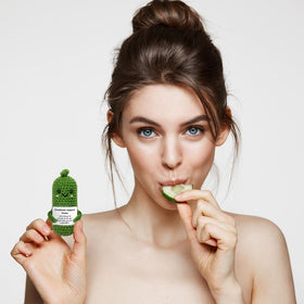 GIFTIARA crochet cucumber—cute novelty gift idea to brighten someone’s day
