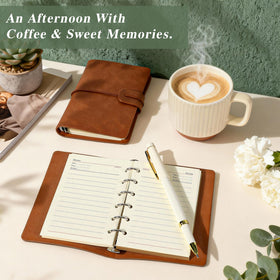 GIFTINBOX sympathy card and leather notebook for heartfelt notes