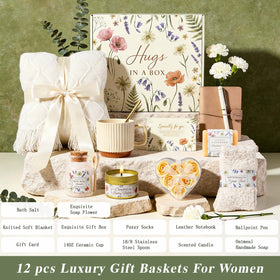 GIFTINBOX women's gift basket plush socks for cozy, relaxing moments.