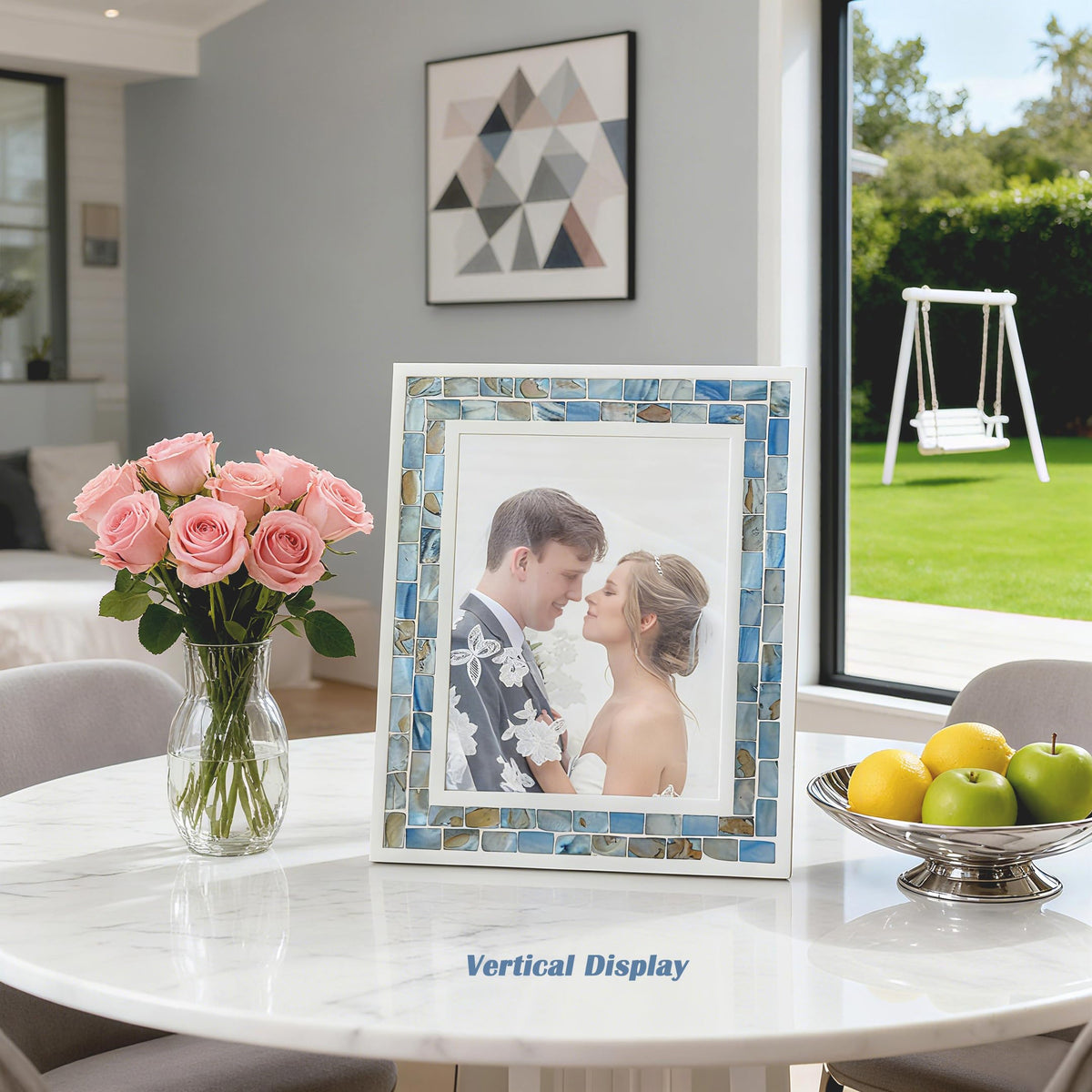 GiftMe 5 blue grey sea inspired frame enhances seaside memories