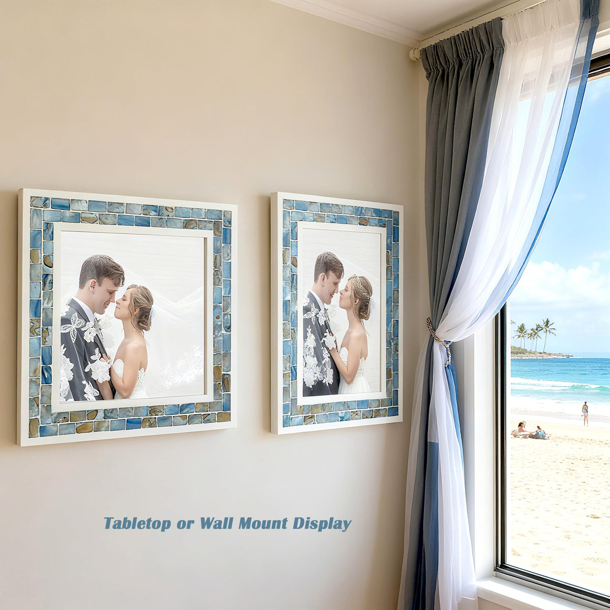 GiftMe 5 versatile frame for tabletop or wall display