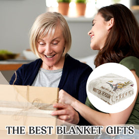 Gifttweave Coworker Leaving Gift Blanket shows warm, comforting design.