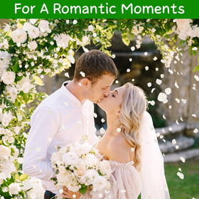 Gifugi wedding toss setup uses ivory petals for graceful, reusable moments.