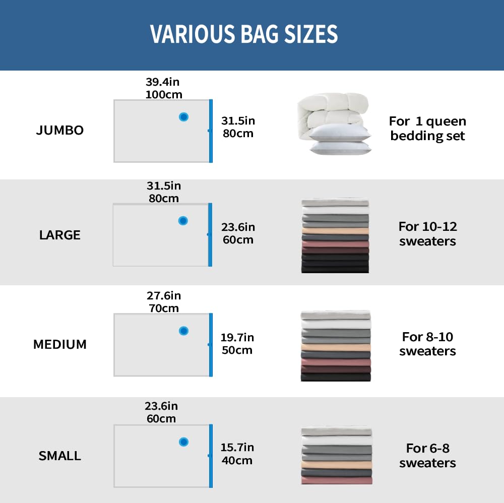 GIGAORNIS bag with electric pump included for quick sealing.