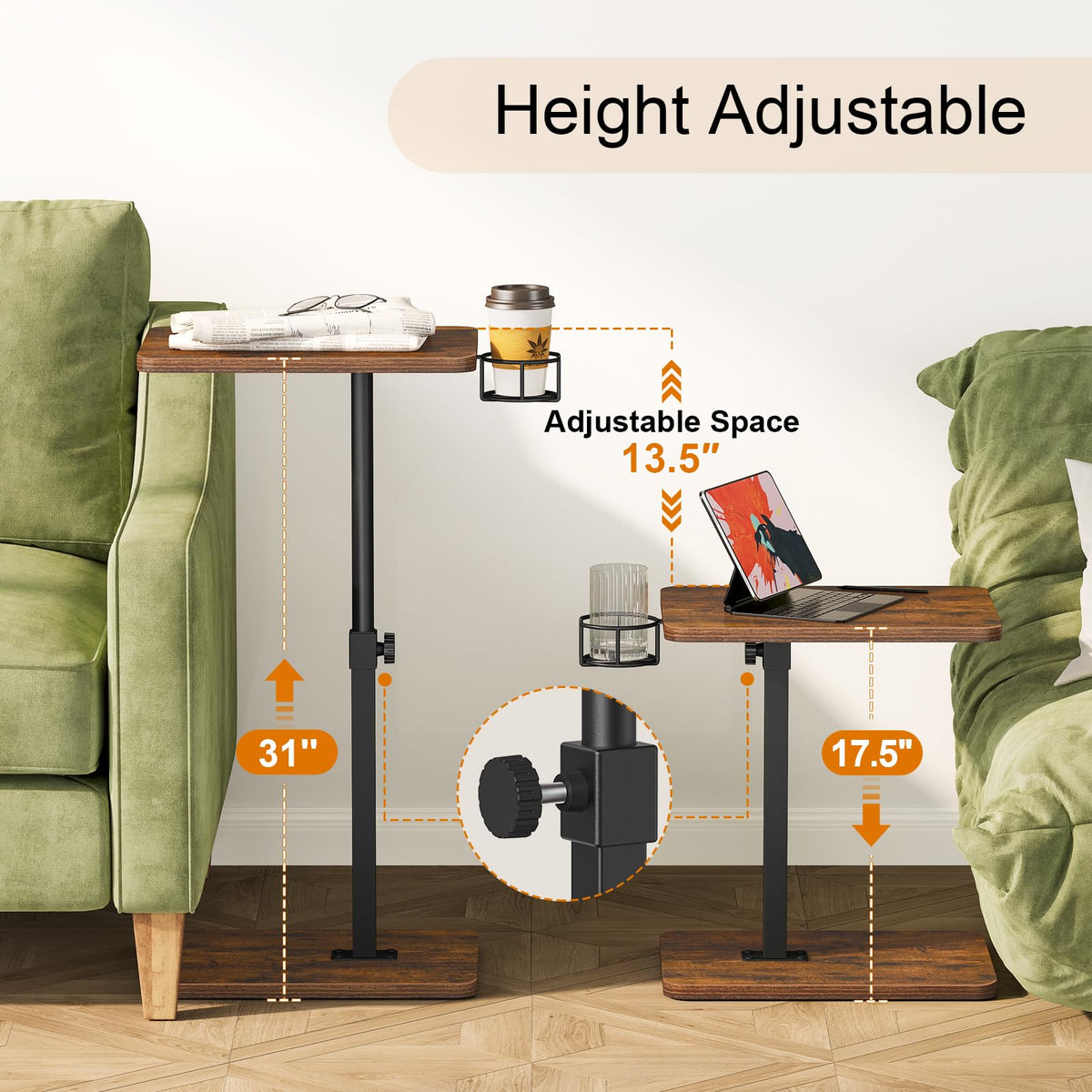 Giikin TV Tray Table ideal for laptop or drinks while relaxing